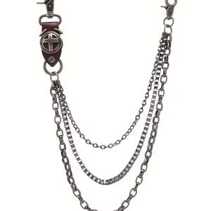 Silver Multi-Layer Chain Belt